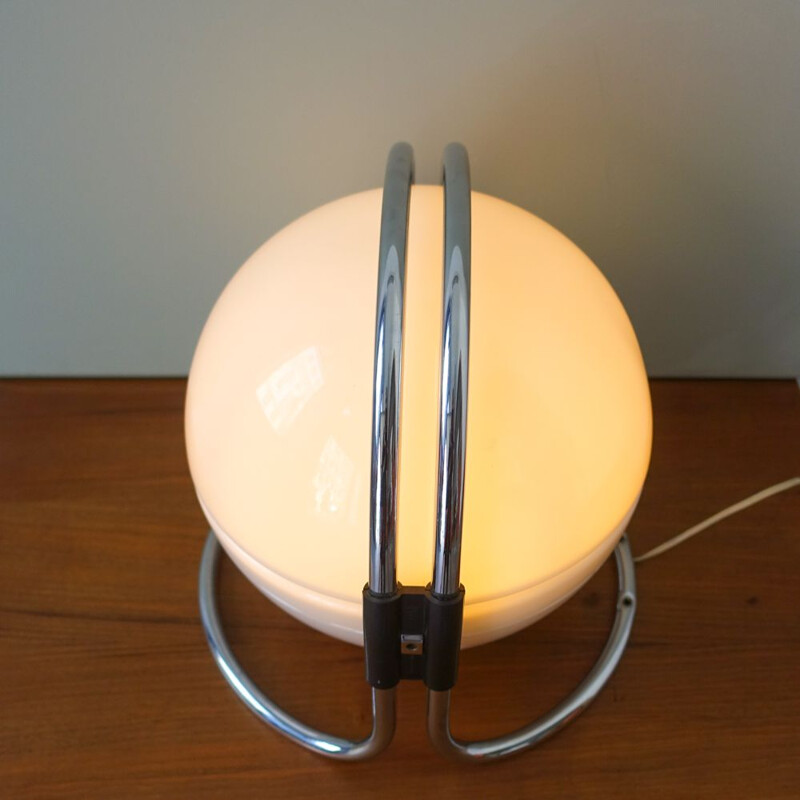 Lampe de table vintage par André Ricard pour Metalarte 1970