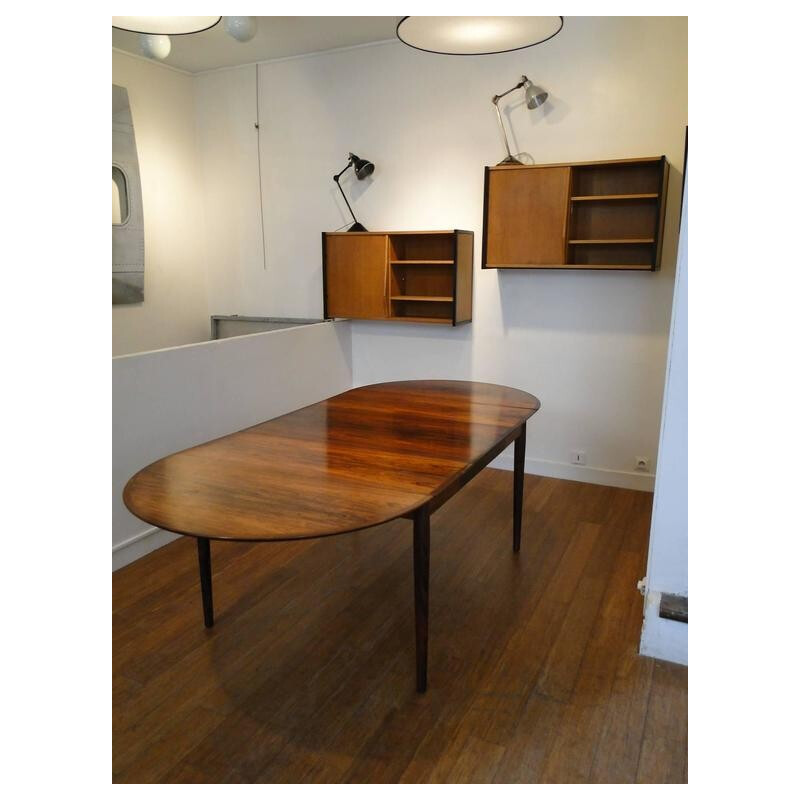 Extending Sibast Møbler "227" table in Rio rosewood, Arne VODDER - 1960s