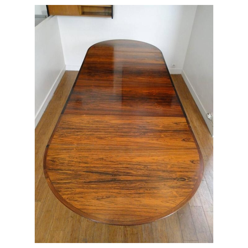 Extending Sibast Møbler "227" table in Rio rosewood, Arne VODDER - 1960s