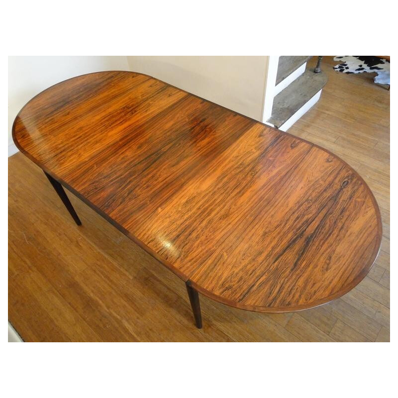 Extending Sibast Møbler "227" table in Rio rosewood, Arne VODDER - 1960s