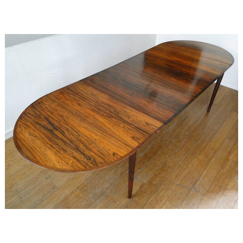Table à rallonges "227" Sibast Møbler en palissandre de Rio, Arne VODDER - 1960