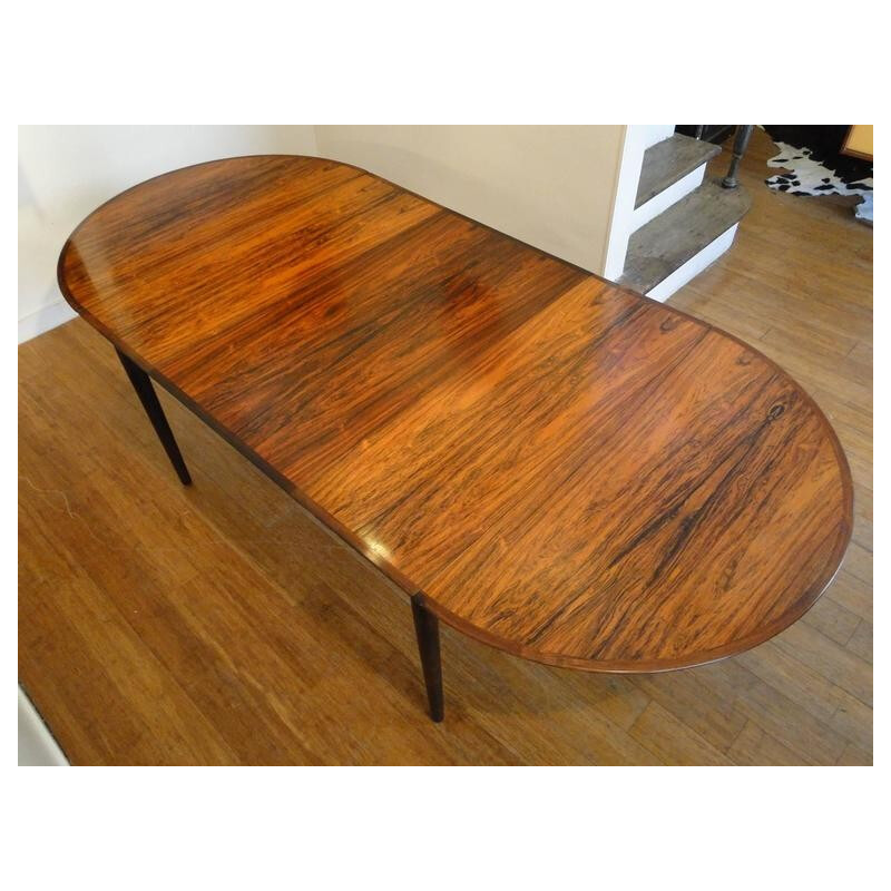 Extending Sibast Møbler "227" table in Rio rosewood, Arne VODDER - 1960s