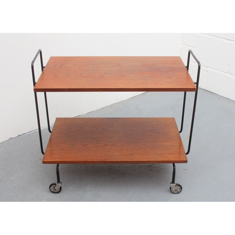 Vintage bar trolley in teak by Ilse furniture 1960s