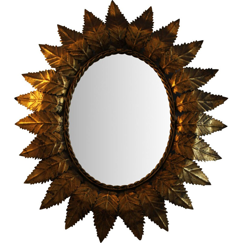 Vintage ovale zonnebril spiegel
