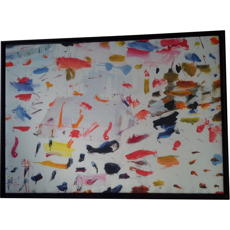 Pierre Frey contemporary coaching   multicolored linen, Marie-Cécile APTEL - 2000s