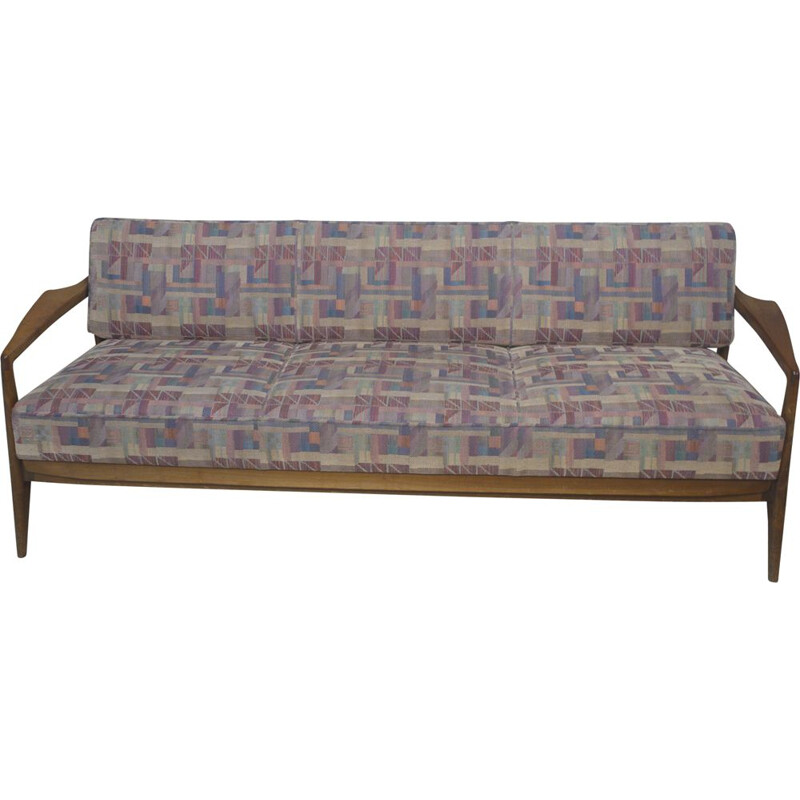 Vintage Cherrywood Sofa Daybed 1950s