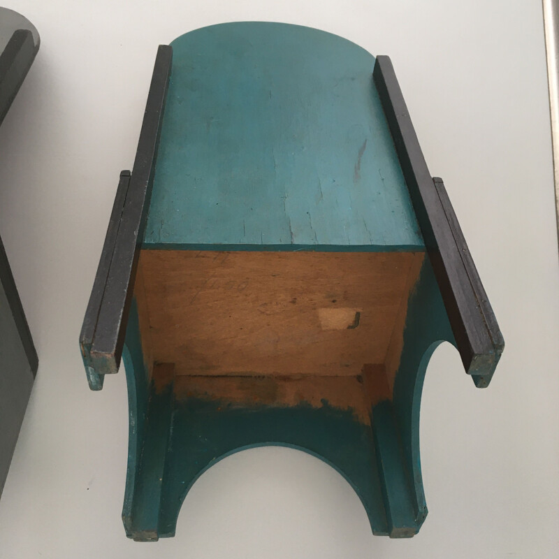 Paire de chaises d'enfants vintage par Ko Verzuu pour ADO 1930