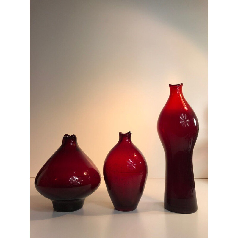 Vintage Fish Mouth Vases by Zbigniew Horbowy 1960s