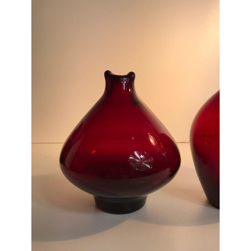 Vintage Fish Mouth Vases by Zbigniew Horbowy 1960s