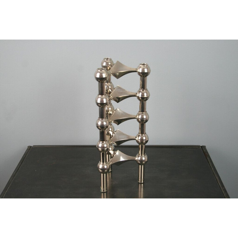 Set of 5 vintage modular candleholders Nagel 1970s