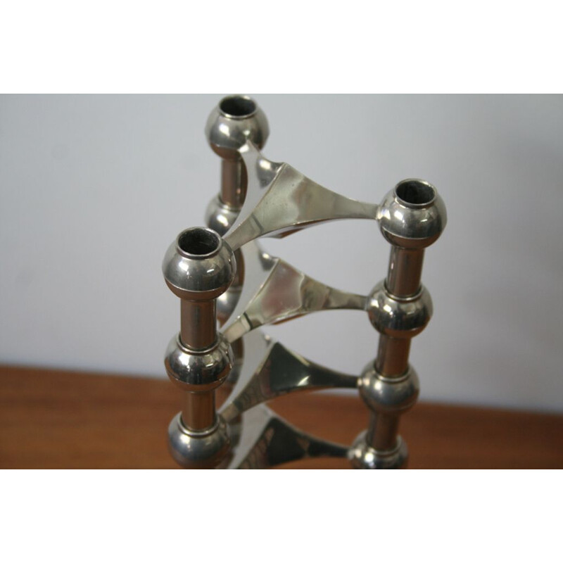 Set of 6 modular candle holders Nagel 1970s