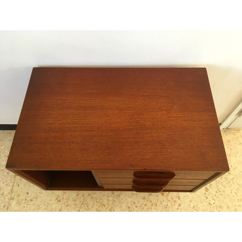 Vintage teak bedside table, Scandinavian 1960s