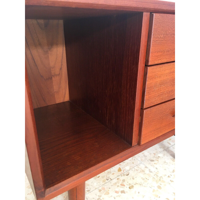 Vintage teak bedside table, Scandinavian 1960s