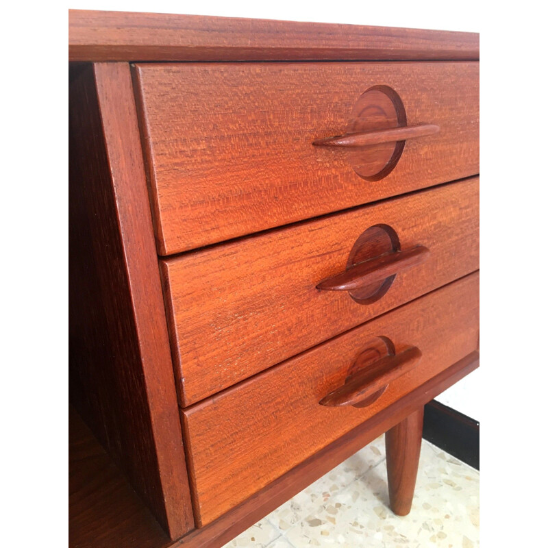 Vintage teak bedside table, Scandinavian 1960s