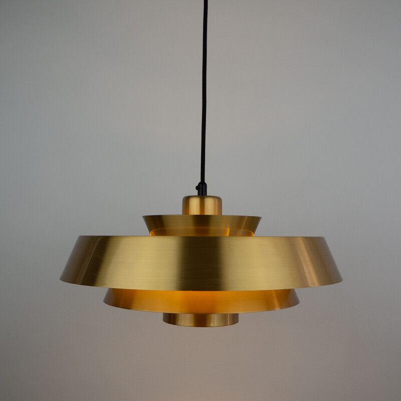 Vintage pendant lamp Nova by Jo Hammerborg Fog og Morup, Denmark 1963s