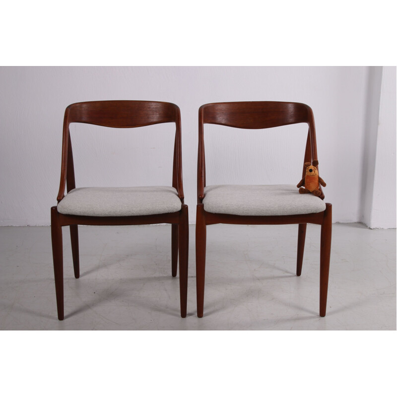 Pair of vintage dining room chairs by Edmund Jorgenson for Uldum Mobelfabric 1950s