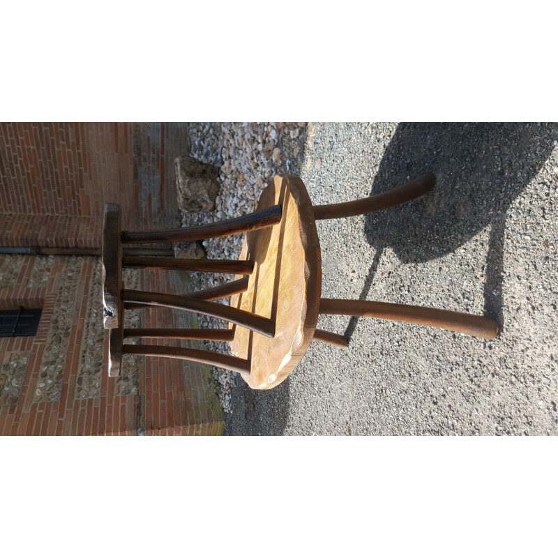 Vintage solid wood stools and coffee table