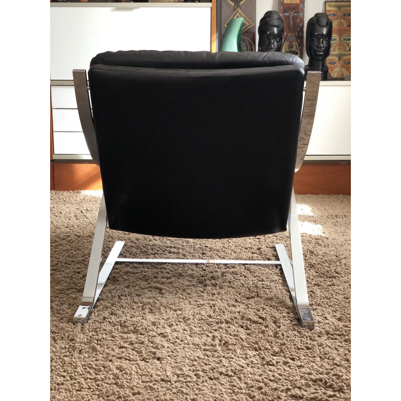 Fauteuil lounge vintage Strässle International Zeta de Paul Tuttle 1968