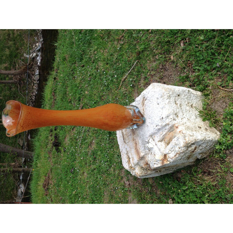 Vaso gigante vintage di design arancione in ottime condizioni