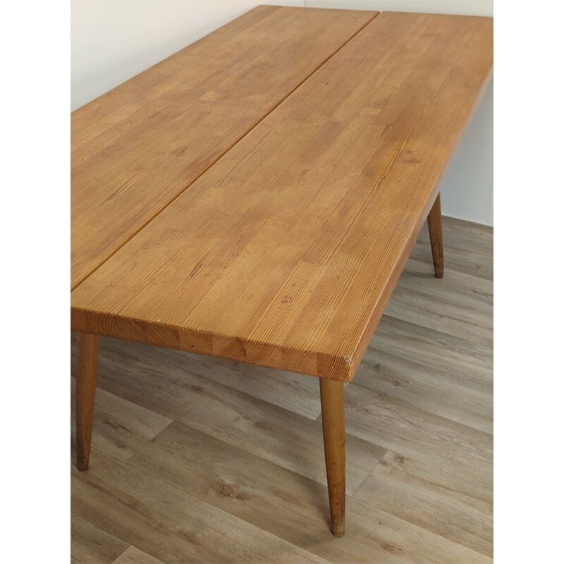 Vintage table "Pirkka" by Ilmari Tapiovaara, Scandinavian 1950s