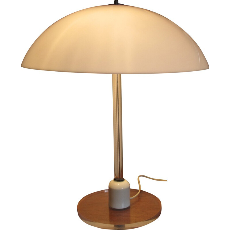 Harco Loor table lamp in lucite and steel - 1970s