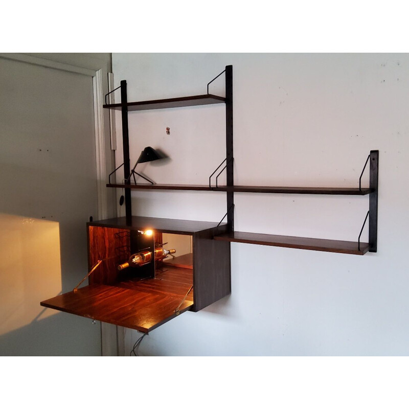 Vintage shelf system Poul Cadovius, Scandinavian 1960s