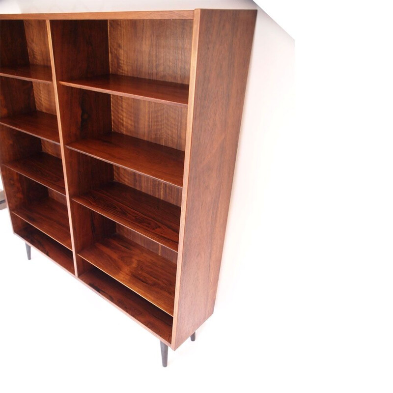 Vintage Scandinavian  bookcase Rio rosewood Poul Hundevad Danish 1950 