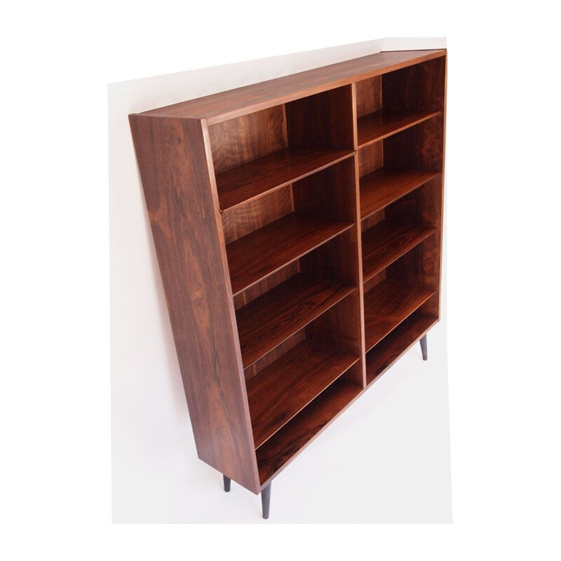 Vintage Scandinavian  bookcase Rio rosewood Poul Hundevad Danish 1950 