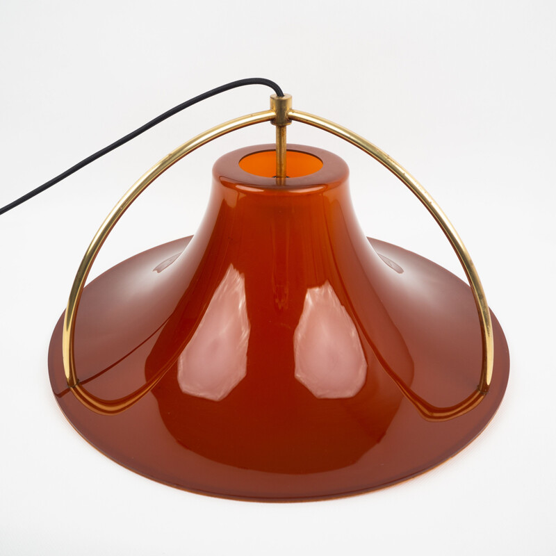 Vintage pendant lamp Single by Jo Hammerborg, Fog og Mørup, Denmark, 1977