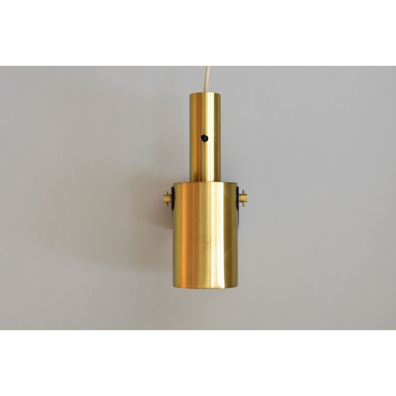 Vintage Sonet brass wall light by Hans Per Jeppesen for Fog and Mørup, Denmark 1960