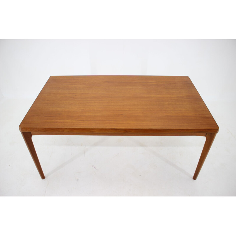 Large Vintage Extendable Dining Table Teak Henning Kjærnulf Denmark 1960s