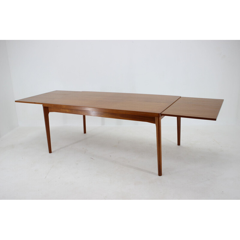 Large Vintage Extendable Dining Table Teak Henning Kjærnulf Denmark 1960s