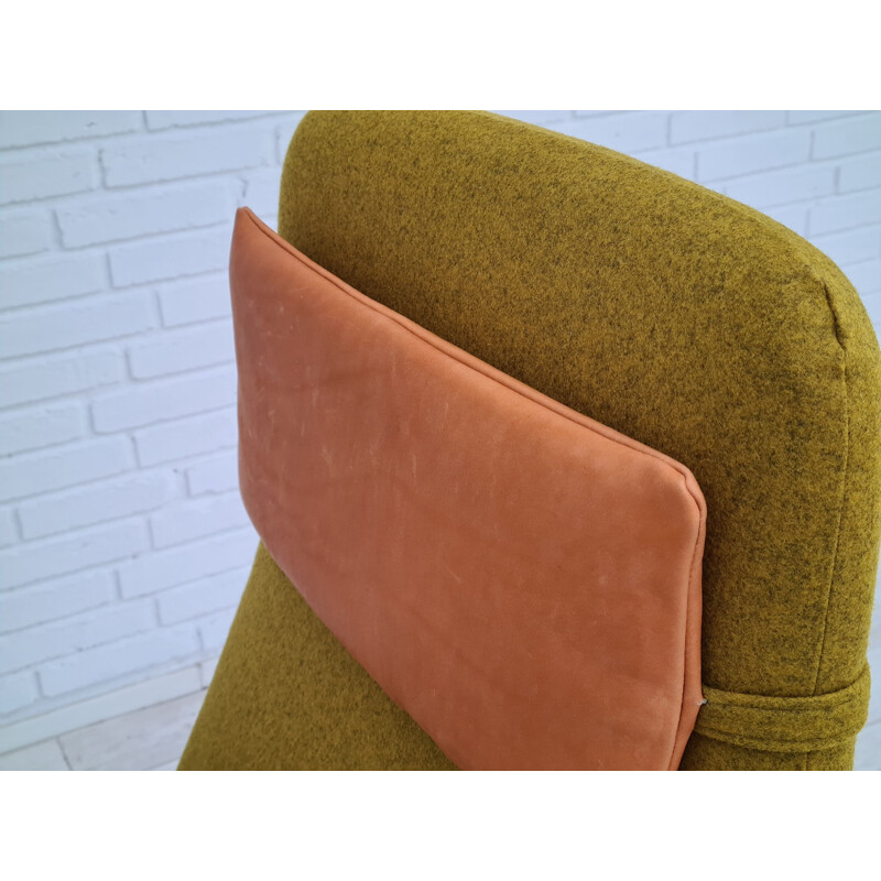 Vintage armchair model Kontur  furniture wool Alf Svensson, 1960s