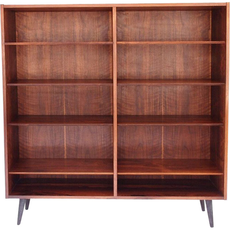 Vintage Scandinavian  bookcase Rio rosewood Poul Hundevad Danish 1950 