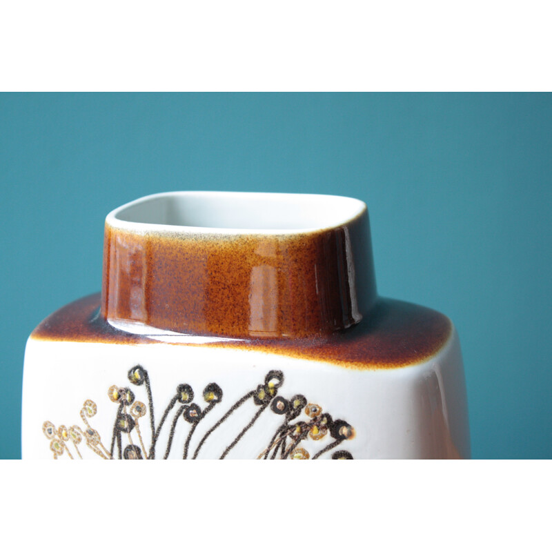 Small ceramic Royal Copenhagen vase with brown patterns, Ellen MALMER - 1960s