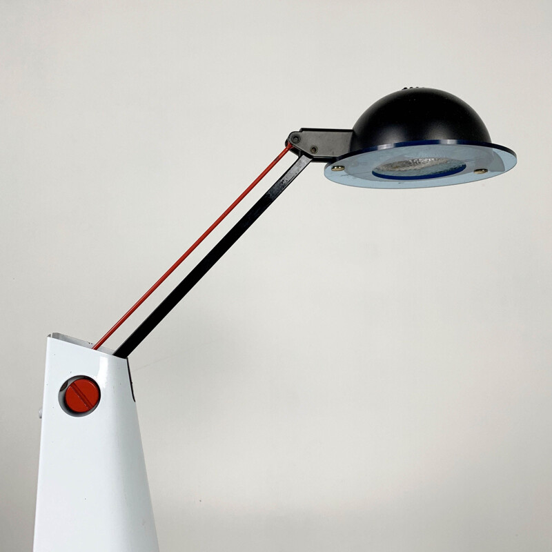 Lampe de table vintage Troller par Max Baguara pour Lamperti, 1980