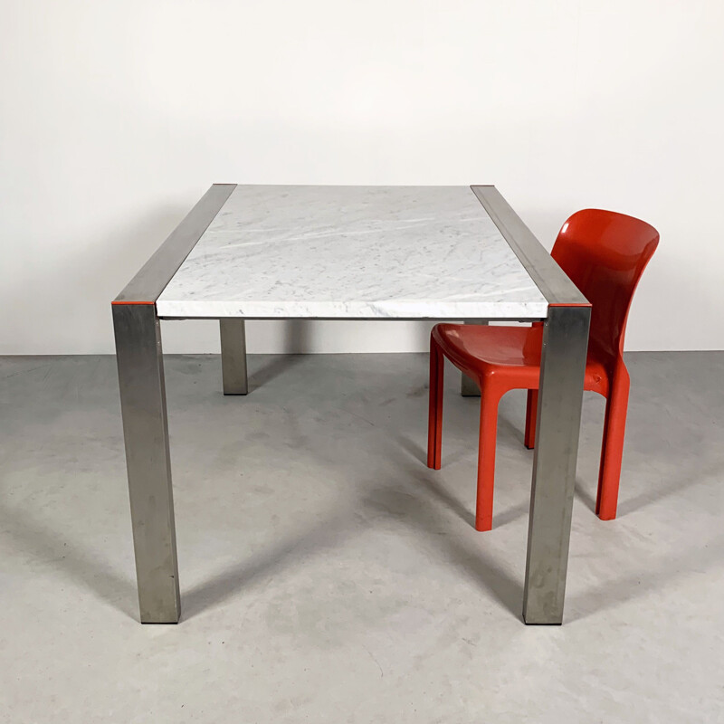 Vintage Dining Table Etra Marble by Gae Aulenti for Snaidero, 1990s