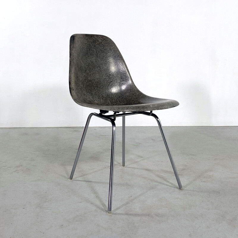 Vintage Grey DSX Side Chair by Charles & Ray Eames for Herman Miller, 1960s