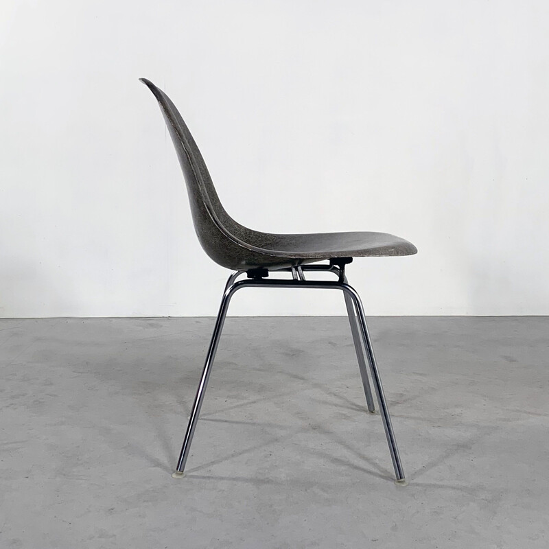 Chaise d'appoint DSX vintage grise de Charles et Ray Eames pour Herman Miller 1960