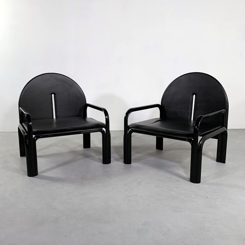 Pair of vintage "54 L" Armchairs by Gae Aulenti for Knoll, 1970s