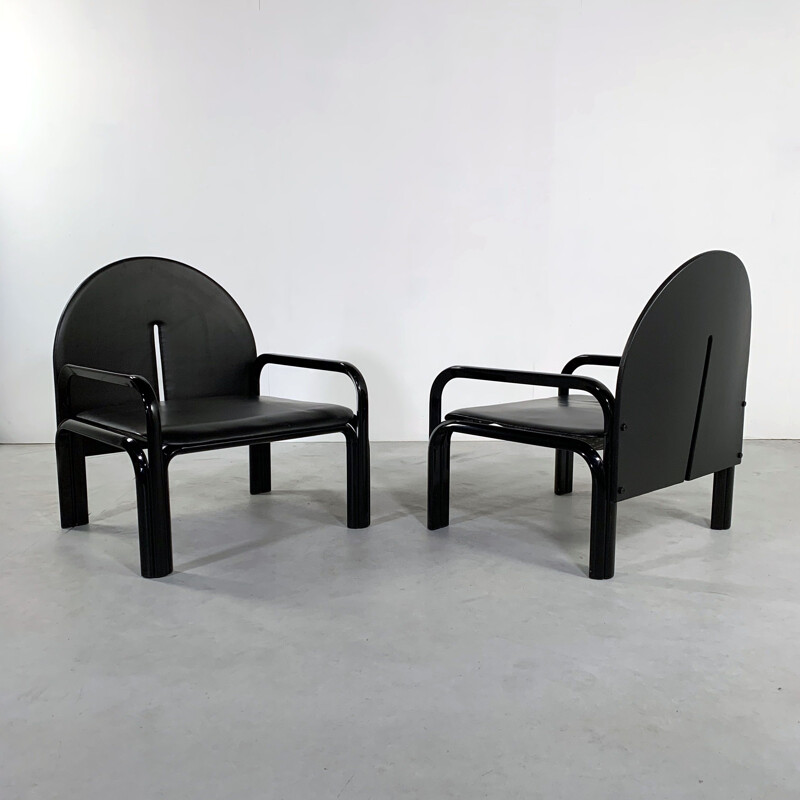 Pair of vintage "54 L" Armchairs by Gae Aulenti for Knoll, 1970s