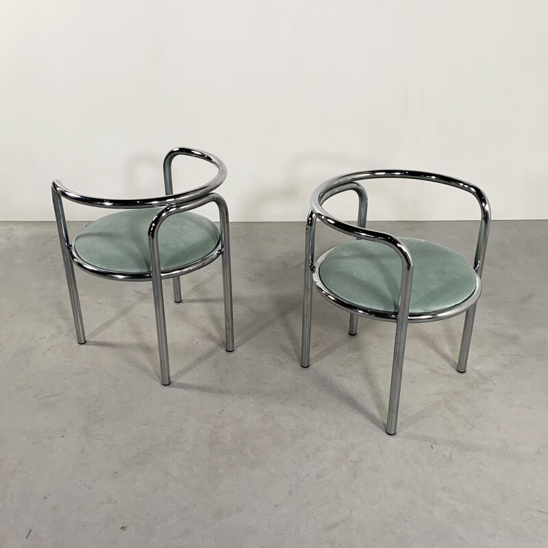 Ensemble de 4 chaises vintage Locus Solus de Gae Aulenti pour Poltronova 1960