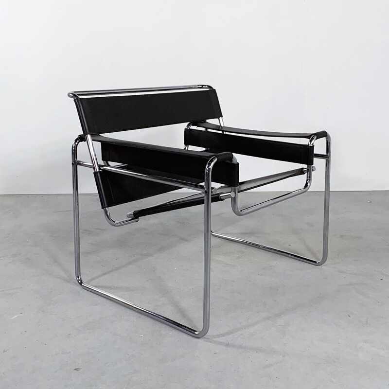Vintage Wassily B3 Armchair by Marcel Breuer for Gavina, 1960s