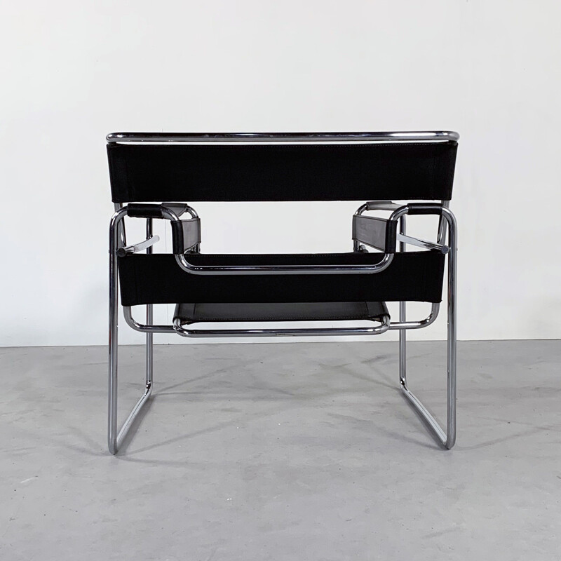 Fauteuil vintage Wassily B3 par Marcel Breuer pour Gavina, 1960