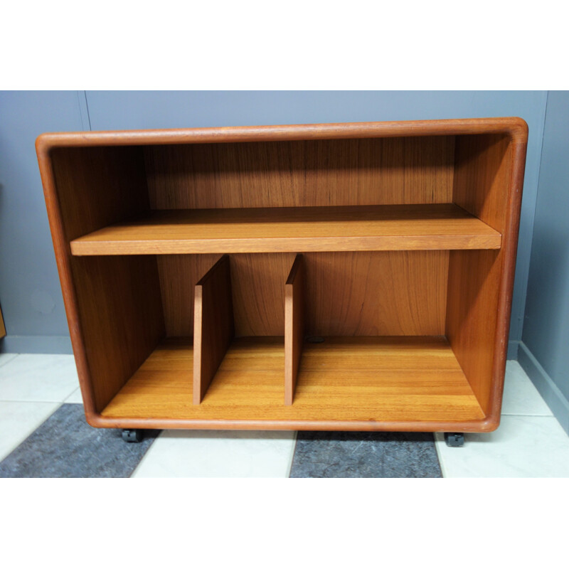 Vintage Teak Dyrlund Denmark record  LP storage Audio unit