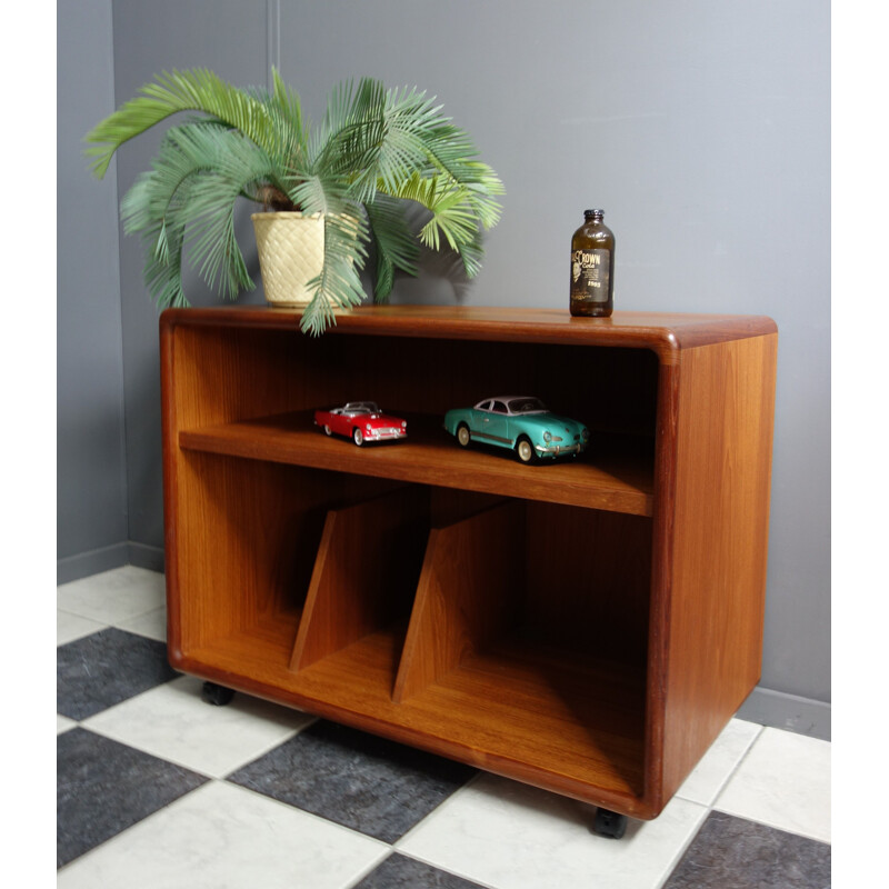 Vintage Teak Dyrlund Denmark record  LP storage Audio unit