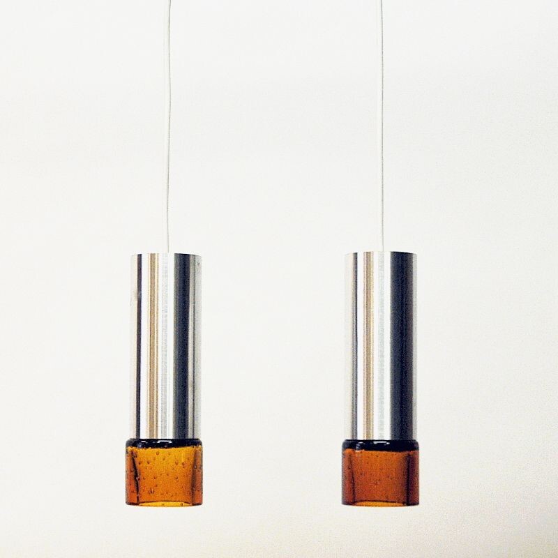 Paire de suspension vintage Scandinave 1960