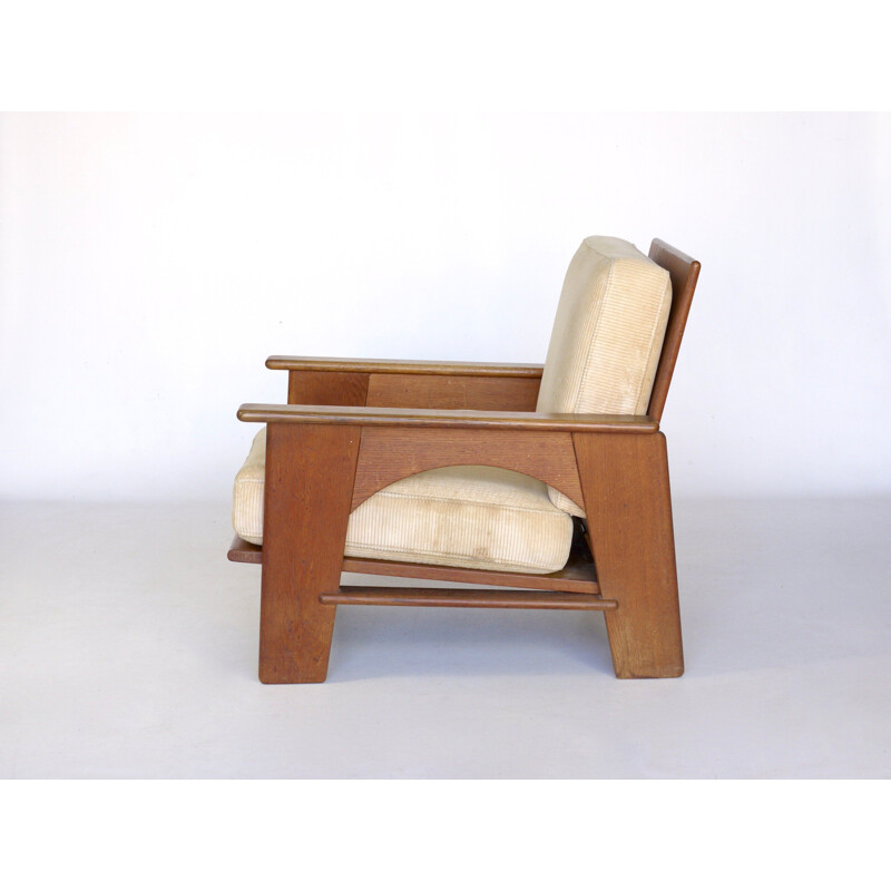 Large vintage Adjustable Armchair by Bas van Pelt for My Home 1930s