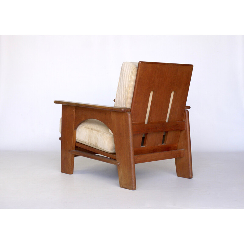 Grand fauteuil réglable vintage par Bas van Pelt pour My Home 1930