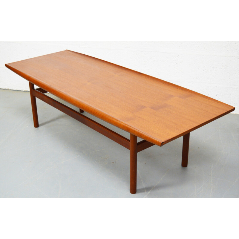 Grande table basse danoise en teck - 1960